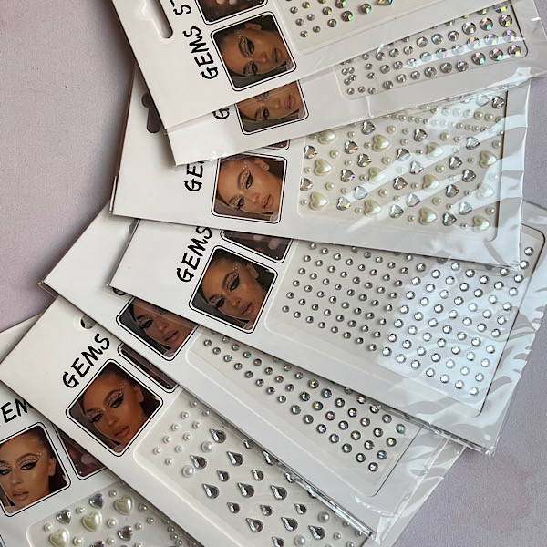 خرید نگین چسبی مو ناخن بینی صورت