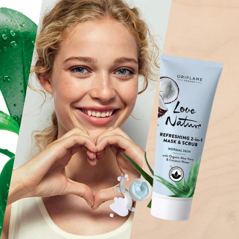 قیمت ماسک و اسکراب آلوئه ورا و آب نارگیل لاونیچر