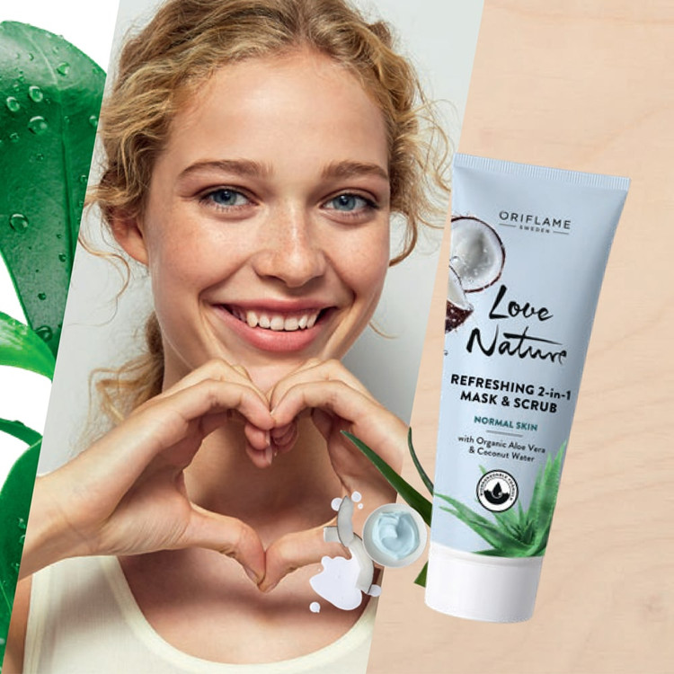 قیمت ماسک و اسکراب آلوئه ورا و آب نارگیل لاونیچر